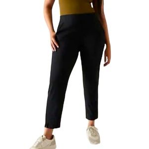 ATHLETA BROOKLYN MID RISE ANKLE PANT IN BLACK USED EXCELLENT CONDITION